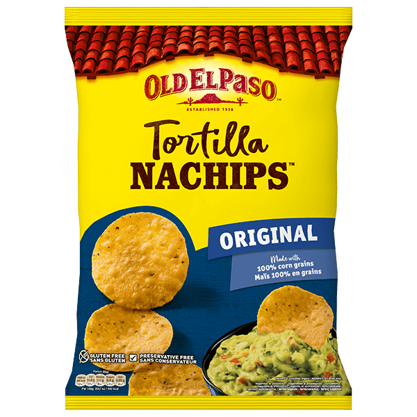 paquet de nachips tortilla originaux d'Old El Paso 185g