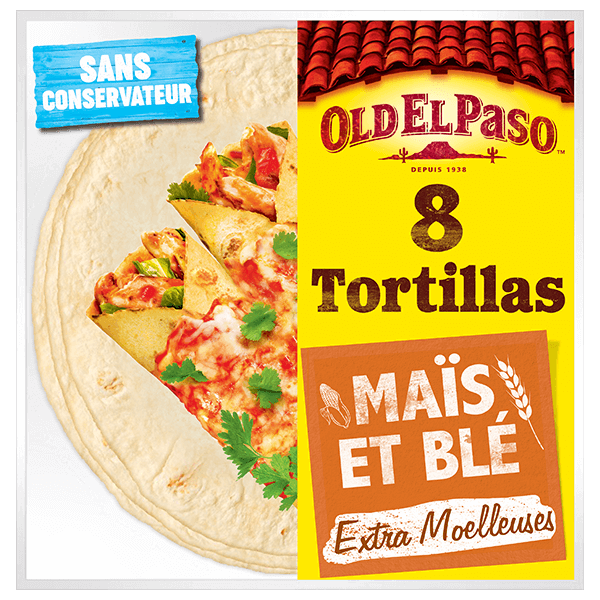 paquet de Tortilla Au Maïs Nature Old El Paso 335g